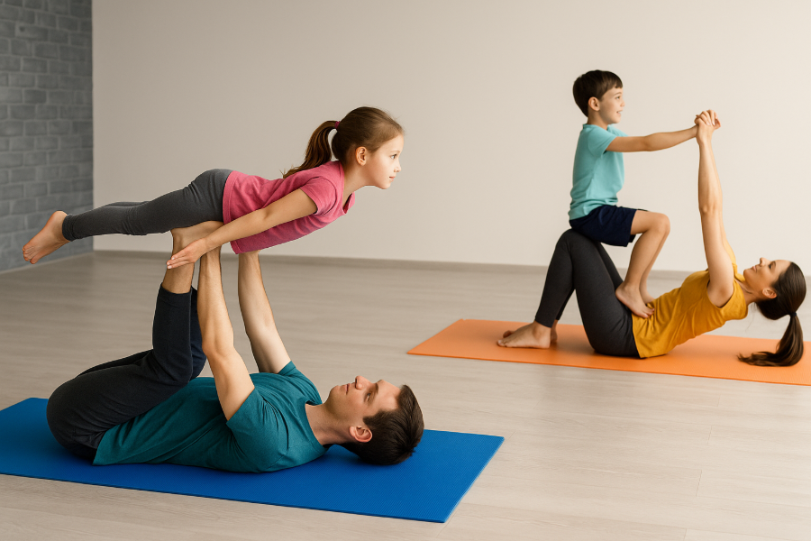 Atelier AcroYoga en centre de loisirs